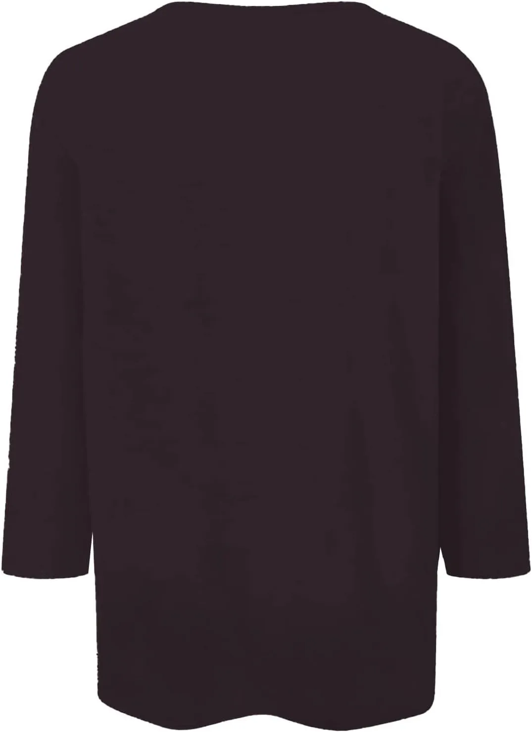 3/4 Length Sleeve Womens Tops Plus Size Button Up Summer Blouse Henley V Neck T Shirts Casual Dressy Tees