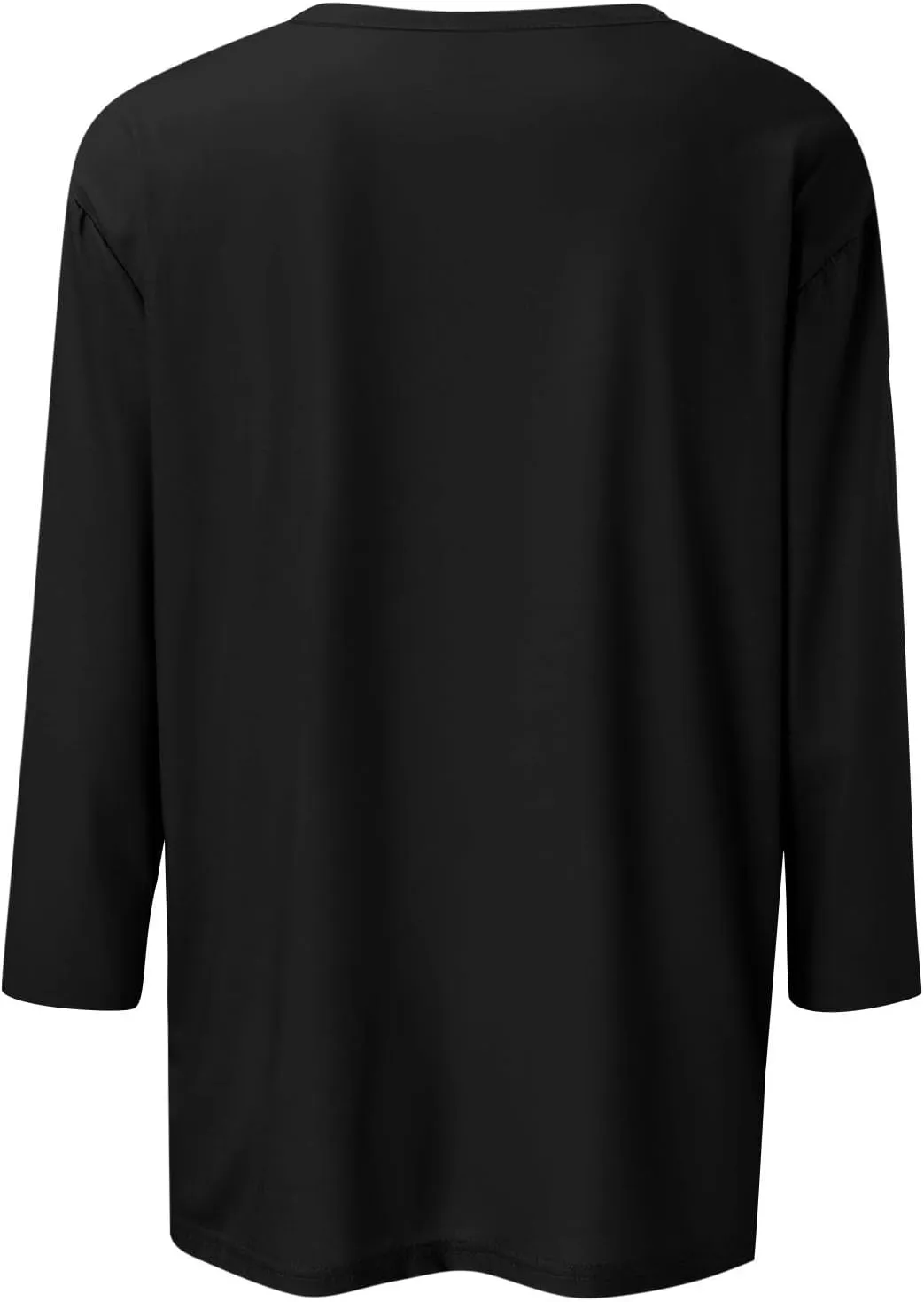 3/4 Length Sleeve Womens Tops Square Neck Casual Cute Shirts Three Quarter Length Dressy Blouses Workout Tunic Tops