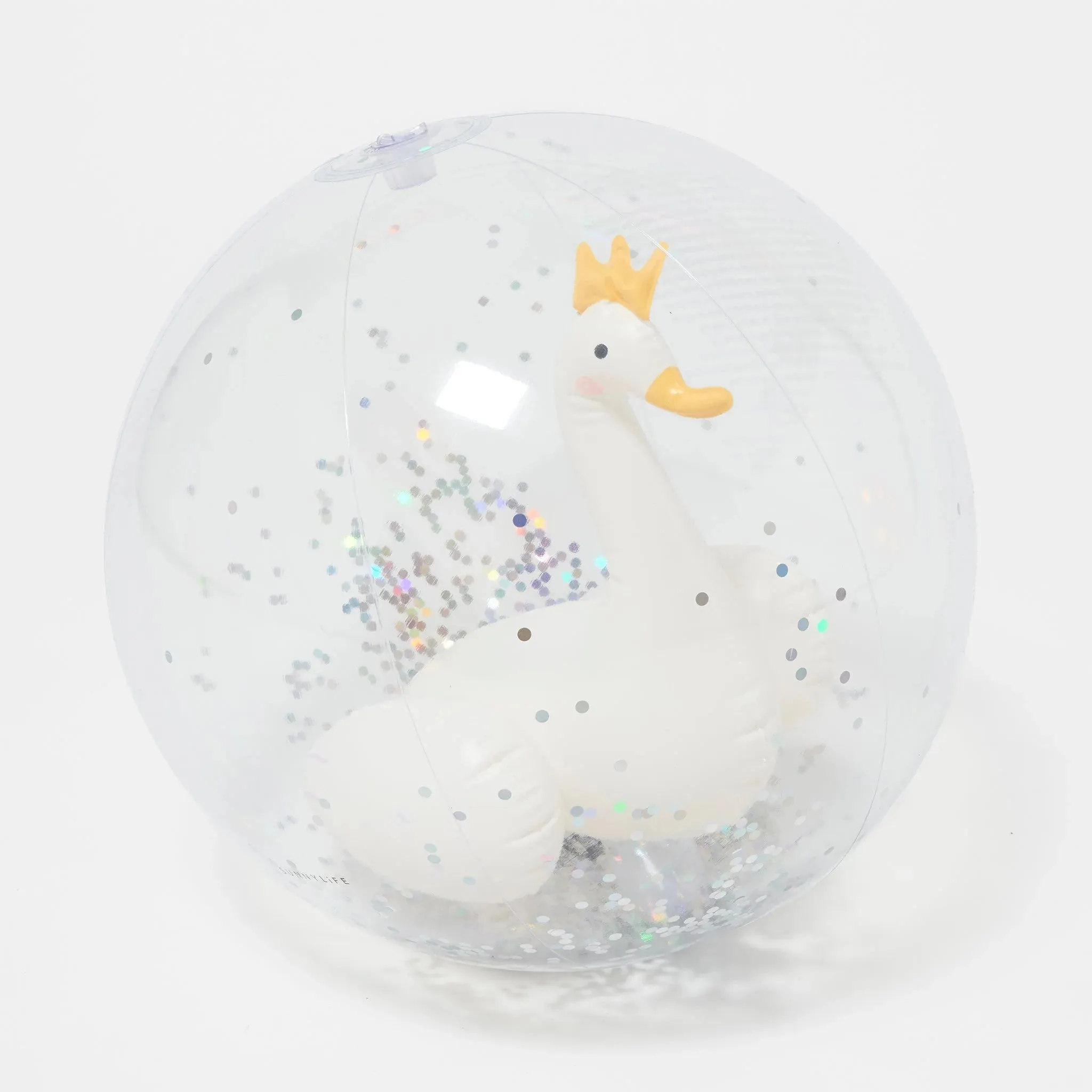 3D Inflatable Beach Ball - Princess Swan Multi