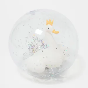 3D Inflatable Beach Ball - Princess Swan Multi