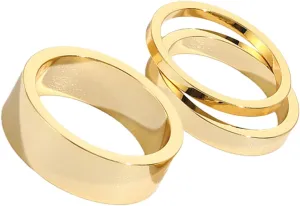 3pcs Minimalist Finger Rings for Women Stylish Jewelry for Parties Birthdays Everyday Wear present for Teen Friends