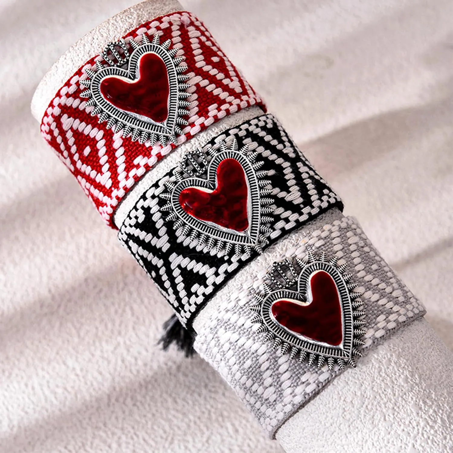 4PCS Woven Surfer Bracelets Anklets, 6.5-11 Adjustable Friendship Bracelets Braided Colorful Bracelet, Woven Friendship Bracelets Bracelets for Women Men