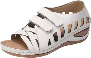 7.5 Wide Orthopedic Slippers for Women Sandals Women Dressy Summer Flat Comfortable Summer Shoes for Women 2024 White Ladies Walking Sandals Fisherman Sandals for Women Flower Sandals for Women
