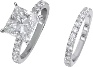 925 Sterling Silver Engagement Ring Set for Bridal,Eternity Cubic Zirconia Wedding Bands Marriage Anniversary Jewelry Gifts
