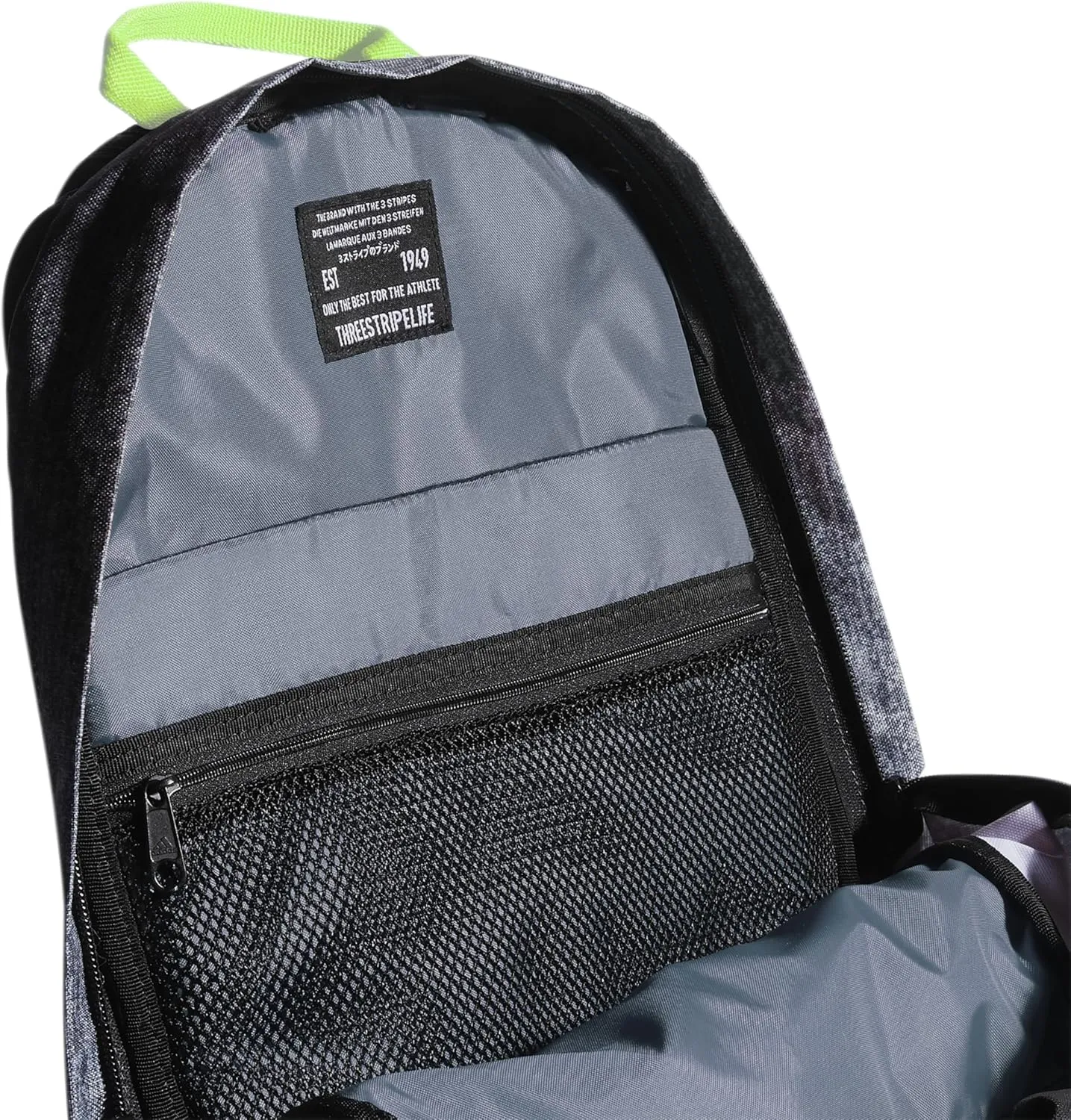 adidas Ultimate ID Backpack, Jersey Hats Onix/Black/Signal Green, One Size
