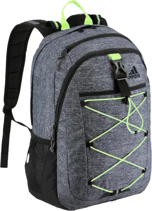 adidas Ultimate ID Backpack, Jersey Hats Onix/Black/Signal Green, One Size