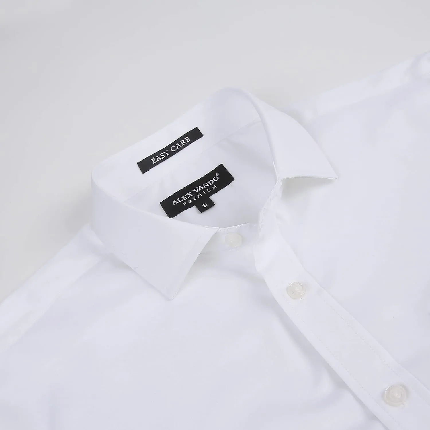Alex Vando Mens Bamboo Dress Shirts Wrinkle Free Regular Fit Stretch Button Down Shirt