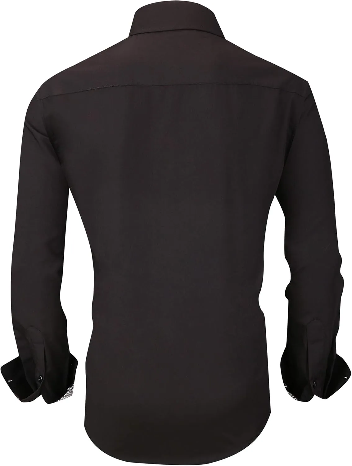 Alex Vando Mens Bamboo Dress Shirts Wrinkle Free Regular Fit Stretch Button Down Shirt