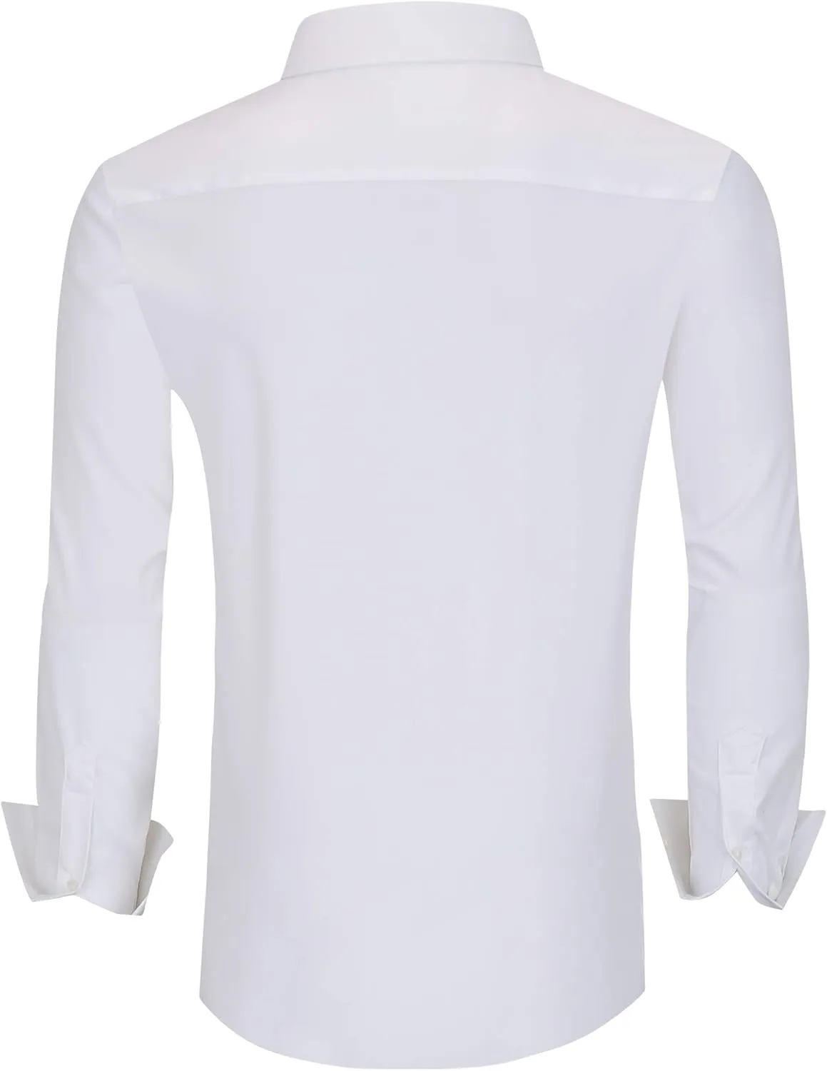 Alex Vando Mens Bamboo Dress Shirts Wrinkle Free Regular Fit Stretch Button Down Shirt