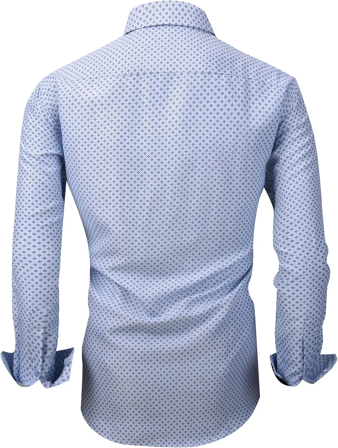 Alex Vando Mens Printed Dress Shirts Long Sleeve Regular Fit Button Down Shirt