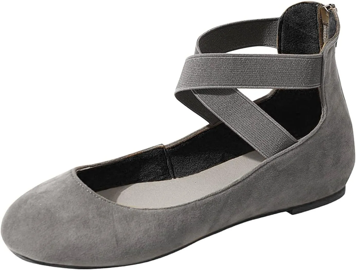 AMDBEL Ballet Flats with Arch Support Womens Pointy Toe Flat Shoes Suede Dress Shoes Wear to Work Slip On Moccasins, Shoes for Women Sandals Dressy, Ballet Flats Shoes for Women 2024