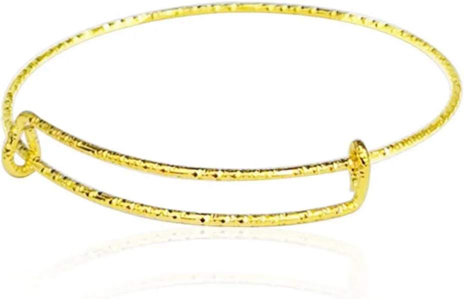 Anneome Cuff Bracelets for Women Thick Anklet DIY Wire Ring Bangle Metal Handwear for Decoration Adjustable