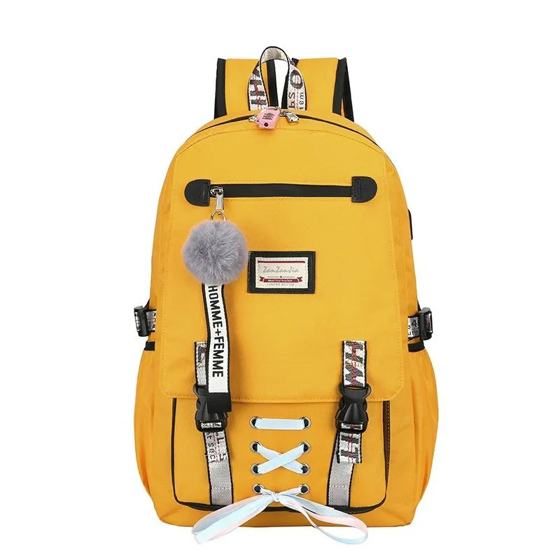 Anti-theft Usb Backpack for Sports and Leisure