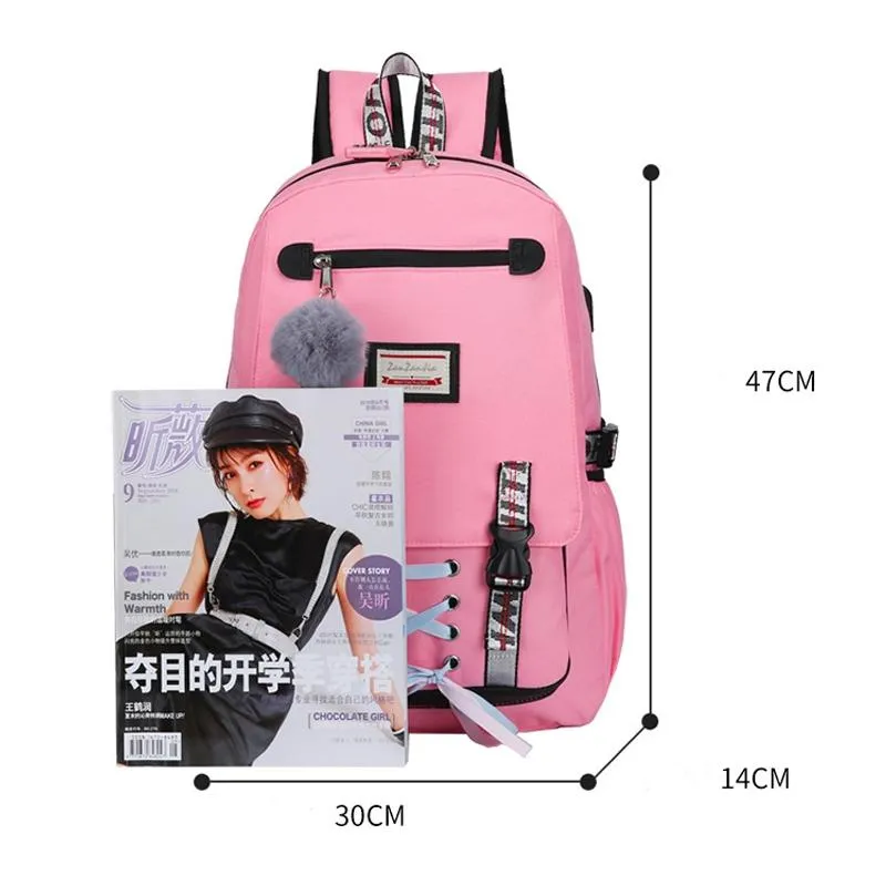 Anti-theft Usb Backpack for Sports and Leisure