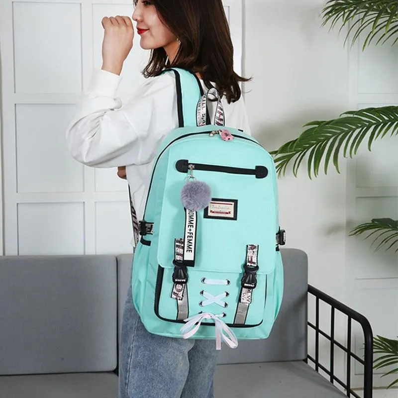 Anti-theft Usb Backpack for Sports and Leisure