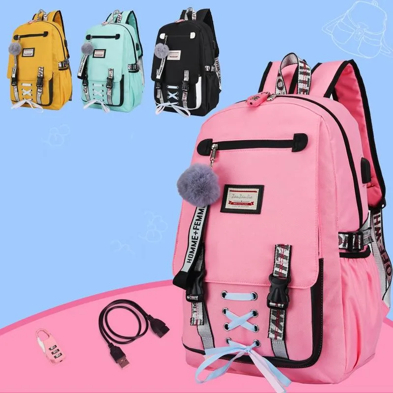 Anti-theft Usb Backpack for Sports and Leisure