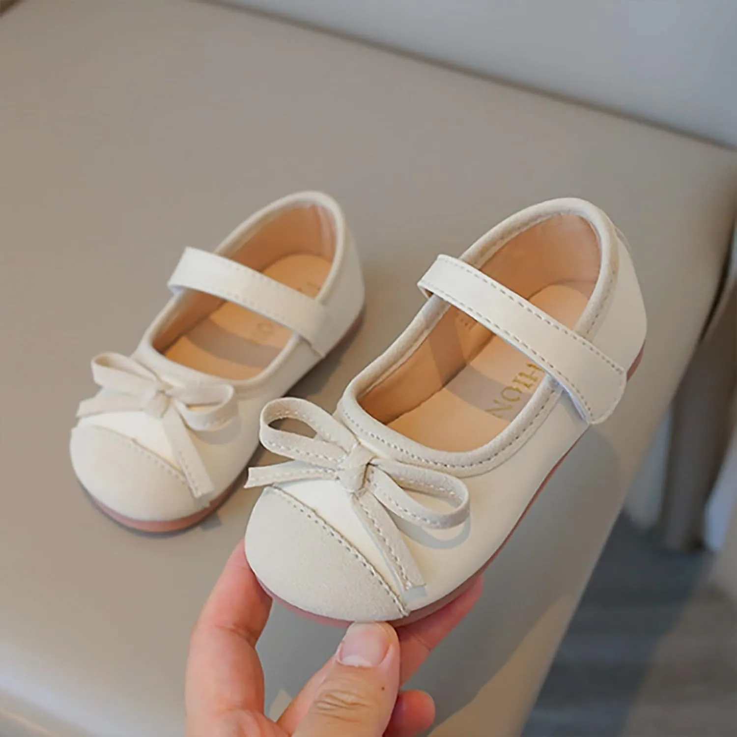 Baby Girls Mary Jane Dress Shoes Sparkle Bow Ballerina Flats for Wedding Party Toddler Birthday Christmas Walking