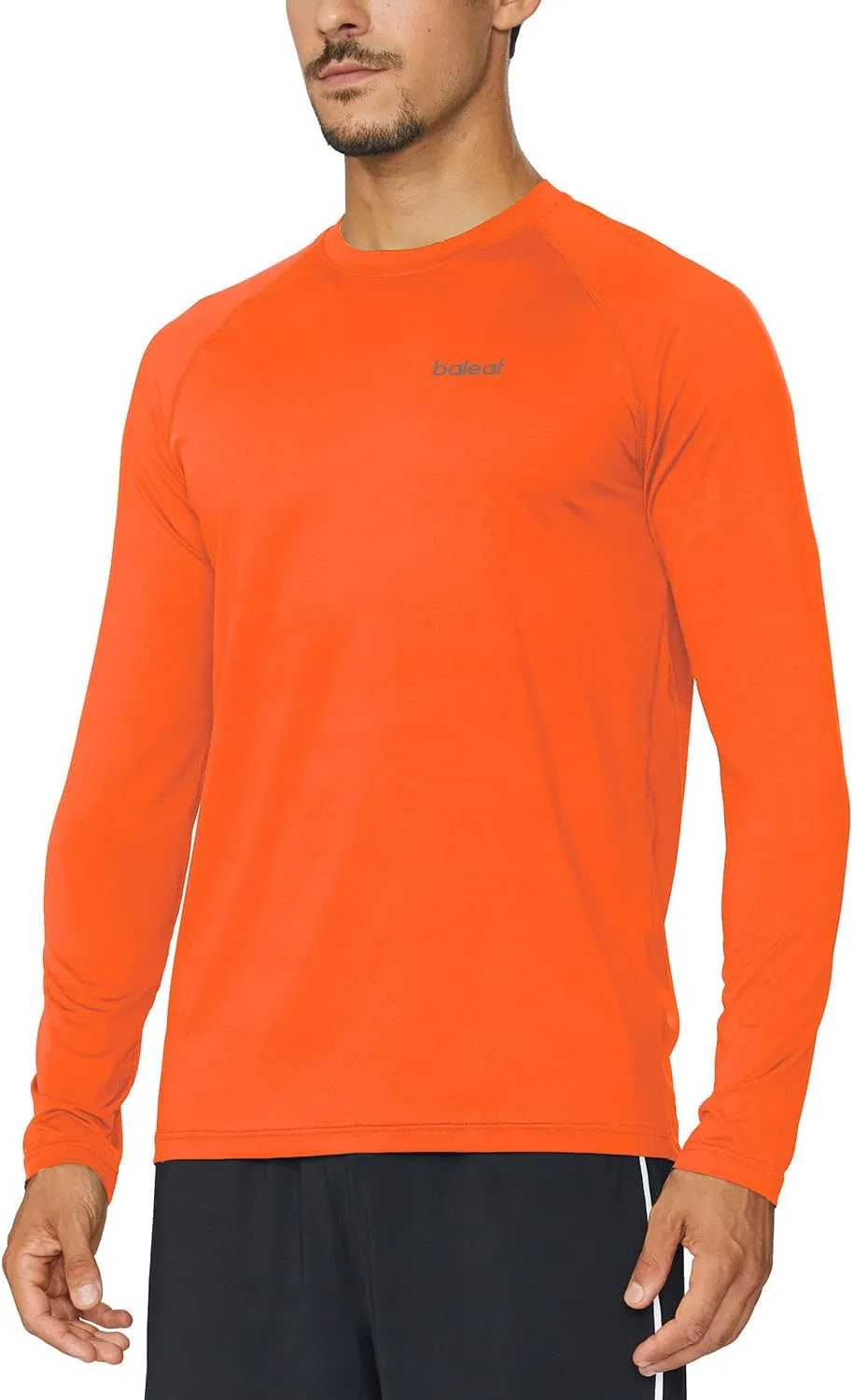 baleaf Men's Long Sleeve Running Shirts Quick Dry Workout Shirts Athletic T-Shirts Lightweight Soft Fishing Tee Tops