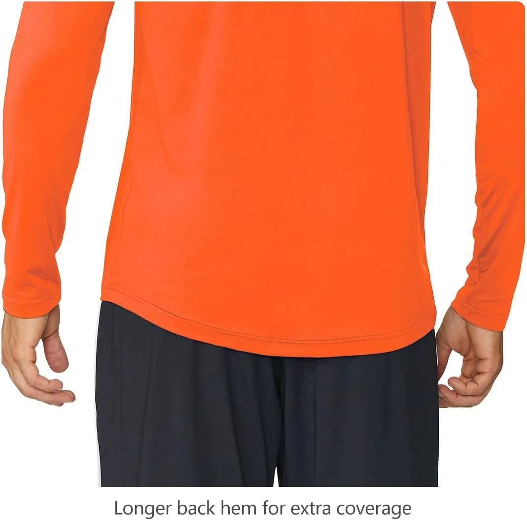 baleaf Men's Long Sleeve Running Shirts Quick Dry Workout Shirts Athletic T-Shirts Lightweight Soft Fishing Tee Tops