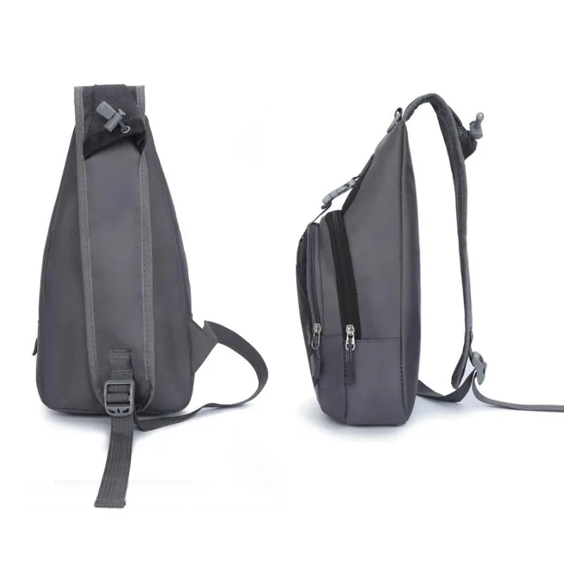 Blue Single Shoulder Mini Chest Bag For Outdoor Sports
