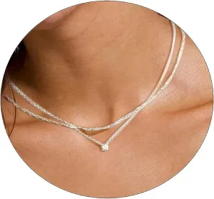CAROVO Gold Necklace for Women,Dainty Gold Necklaces 14k Gold Plated Diamond Necklaces Cute CZ Solitaire Choker Necklaces for Women Simple Cubic Zirconia Pendant Necklace Trendy Jewelry Gifts