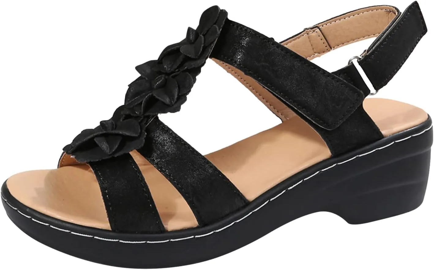 Casual Sandals Women Platform Strap Sandals for Women Orthopedic Open Toe Shoes Beach Casual Sandals