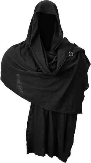 Century Star Cloak with Hood Men Cowl Hooded Renaissance Costume Medieval Post Apocalyptic Shawl Scarf Cape Sash Rogue