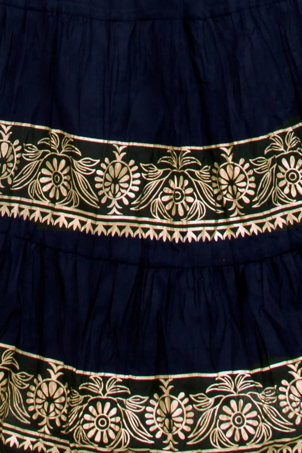 Chandrakala Flowy Long Skirt for Women A Line Casual Beach Party Holiday Maxi Skirts (S113-P)