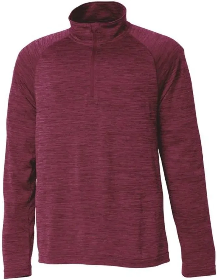 Charles River Apparel Kids' Big Space Dye Performance Quarter Zip Pullover