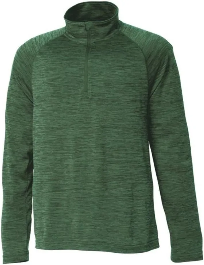 Charles River Apparel Kids' Big Space Dye Performance Quarter Zip Pullover
