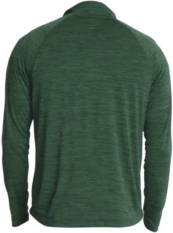 Charles River Apparel Kids' Big Space Dye Performance Quarter Zip Pullover