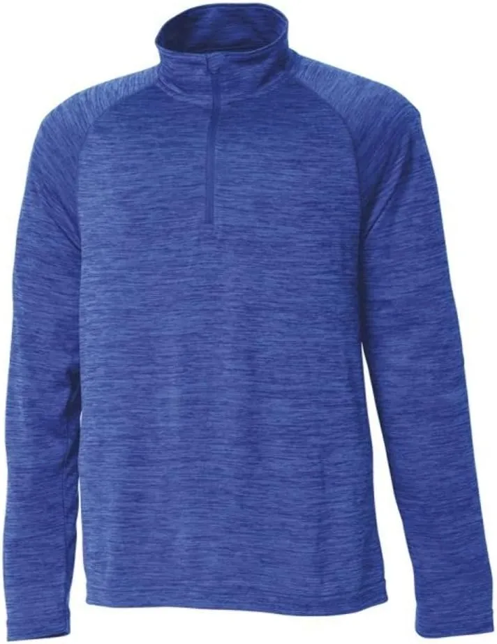 Charles River Apparel Kids' Big Space Dye Performance Quarter Zip Pullover