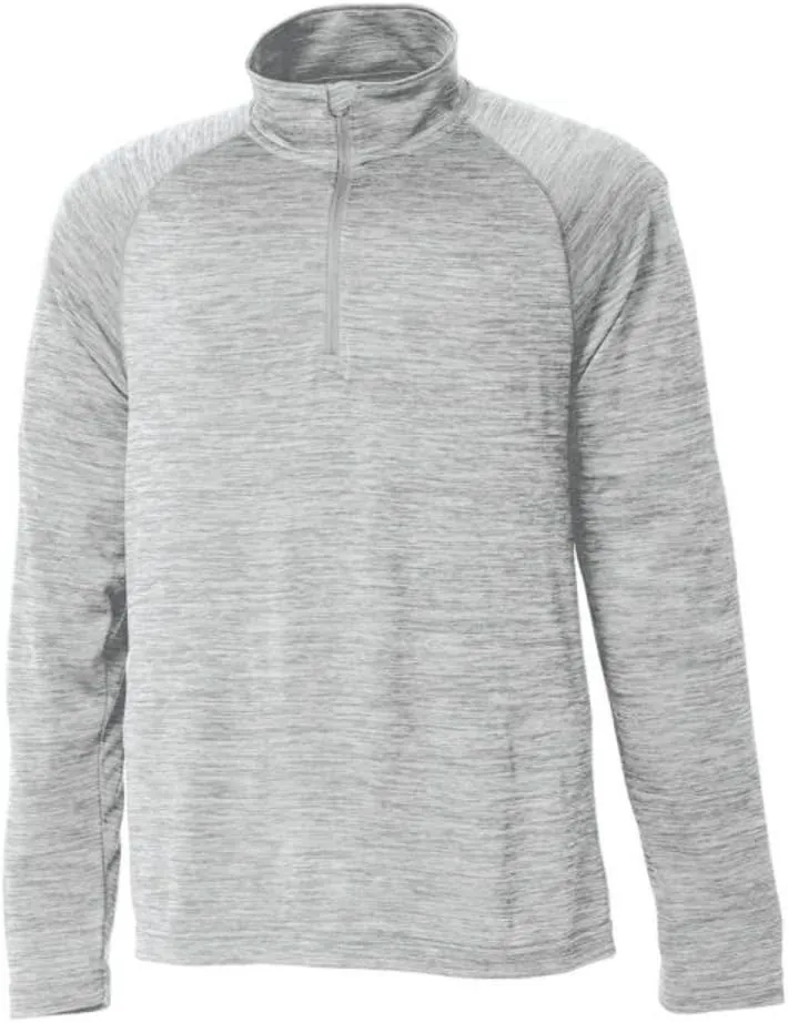 Charles River Apparel Kids' Big Space Dye Performance Quarter Zip Pullover