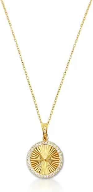 Christmas Gifts for WomenWomen's Pendant Necklace, 18K Gold Diamond NecklaceWomen's Simple Gold Necklace, Gold Fashion GiftGold Round Necklace, Gold Oval Necklace