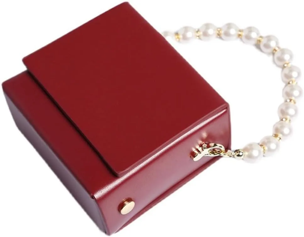 Clutch Purses for Women Evening Women's Evening handbags Ladies Purses with Pearl Handle Chain for Travel Shopping