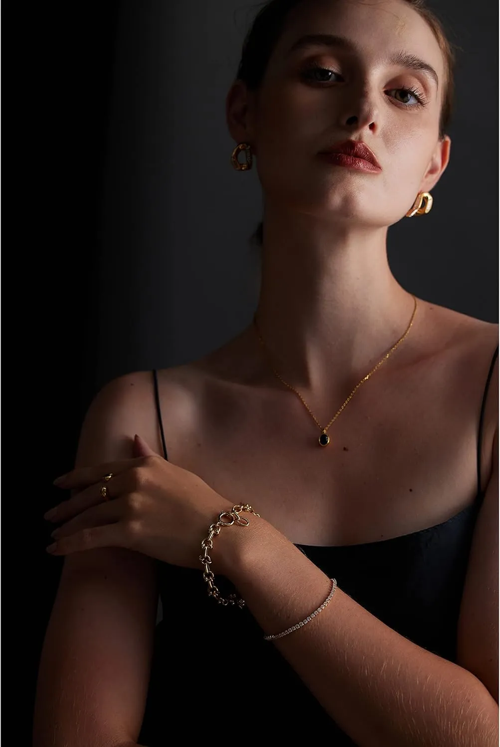 C.Paravano Bracelet for Women 18k Gold Plated Jewelry for Women Gold Plated Bracelets for Women Charm Bracelets Bracelets for Best Friends Adjustable Bracelets Boho Bracelets