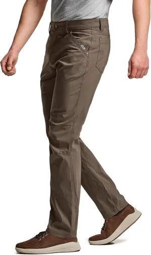 CQR Men's Vent Stretch Pants, Quick Dry Lightweight Casual Cargo Pants, Water Resistant Straight-Fit Utility Work Pants