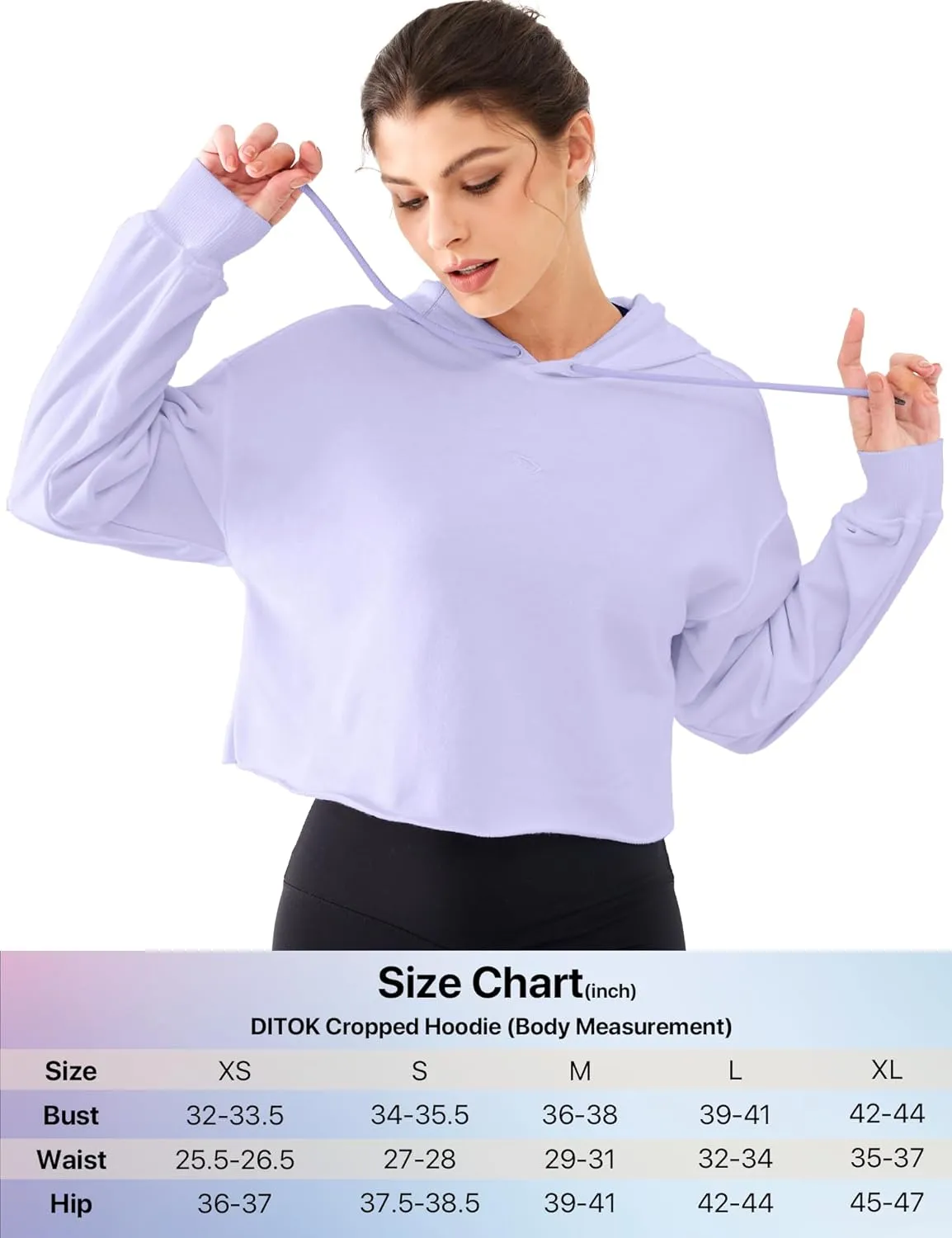 Cropped Hoodie Women Sweatshirt Oversize Long Sleeve Loose Crop Hoodies Ladies Drop Shoulder Pullover Casual Athletic