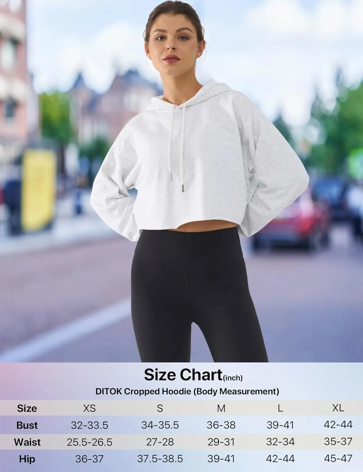 Cropped Hoodie Women Sweatshirt Oversize Long Sleeve Loose Crop Hoodies Ladies Drop Shoulder Pullover Casual Athletic