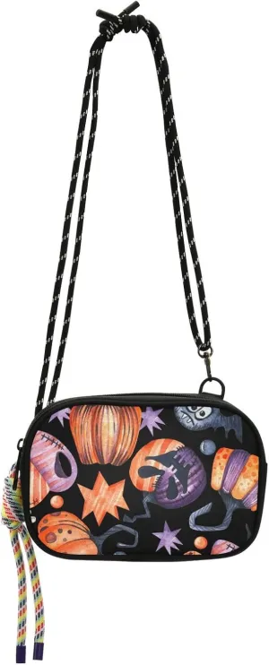 Crossbody Bag Stylized Pumpkins Hats Cell Phone Purse Wallet with Credit Card Slots Multicolor Handbag with Adjustable Strap Fits Phone Keys And More