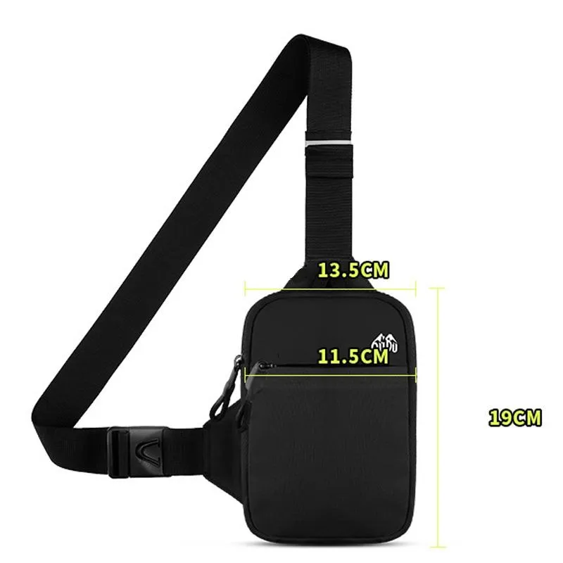 Crossbody Chest Pack For Outdoor Sports Unisex Cell Phone Bag