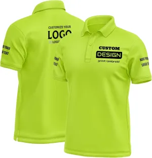 Custom Shirts, Custom Polo, Custom Polo Shirts for Men Personalized Golf Shirts Design Your Own Polos