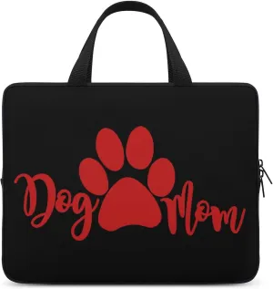 Dog Mom Laptop Sleeve Slim Computer Carrying Case Briefcase Messenger Bag with Handle