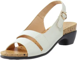Eduavar Sandals Women, Sandals Women Orthopedic Sandals Dressy Open Toe Low Heel Sandals with Ankle Strap