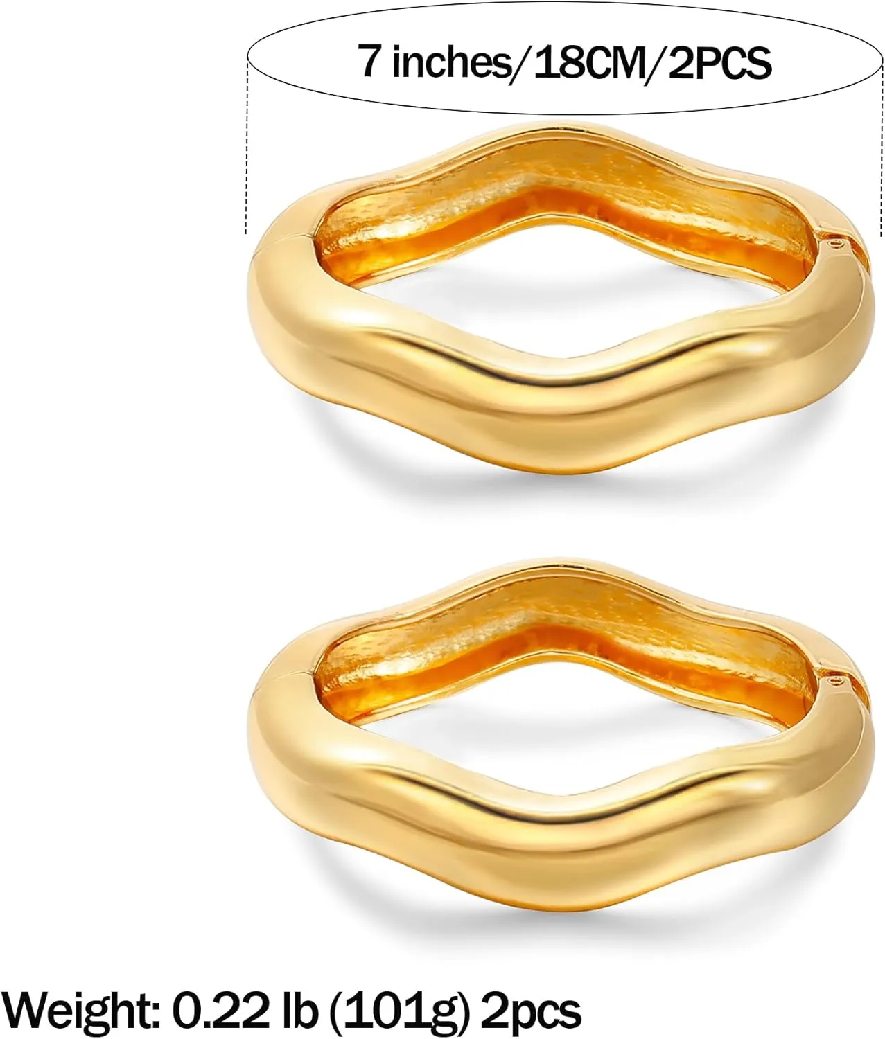 Elegance 11 designs Gold Bangles For Women Chunky Trendy Hinged Cuff Open Bracelet Wide Minimalist Bracelets Jewelry Gift