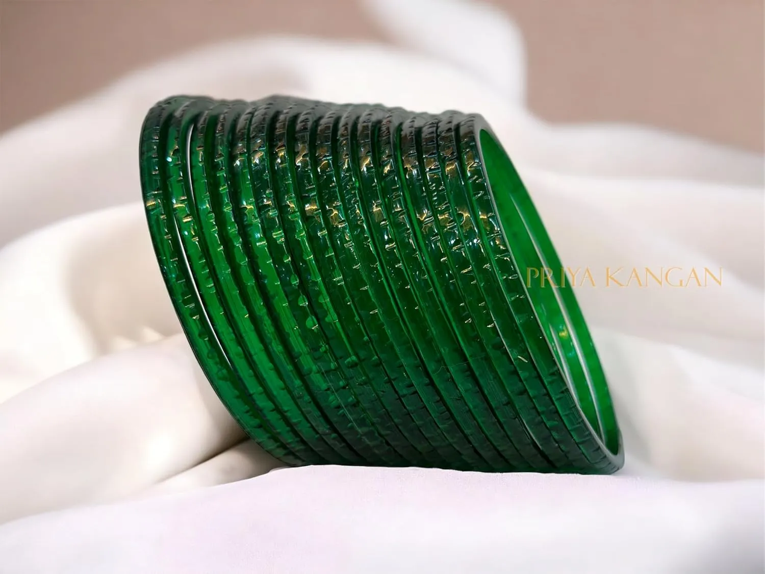 Exotic Self Cutting Work Glass Bangle Shiny suitable for all occasion. Latest Indian Traditional Kaach Chudi/Bangles (Pack of 24 Bangles)