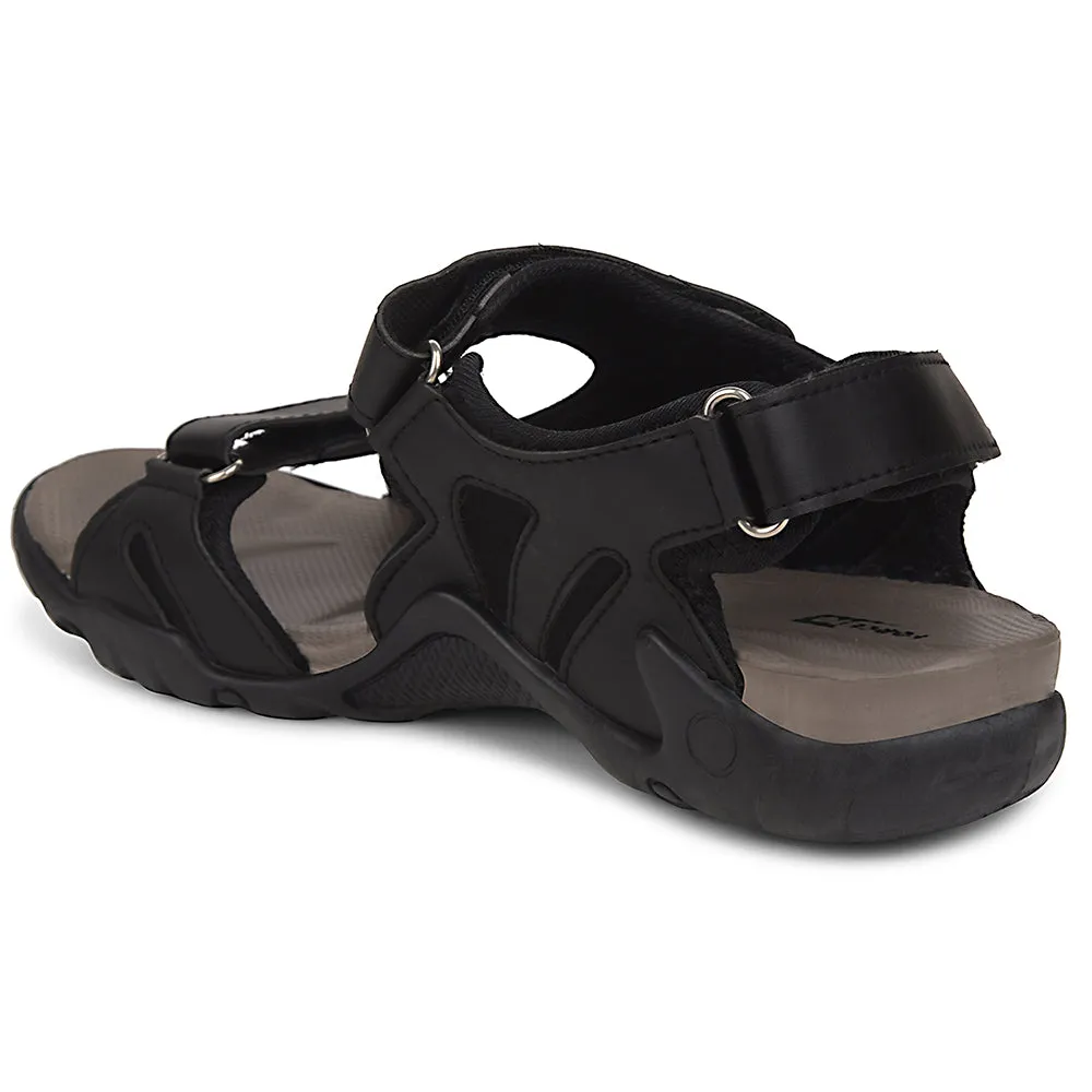 Force 10 Black Sporty Casual Sandal For Men 8141-20 By Liberty