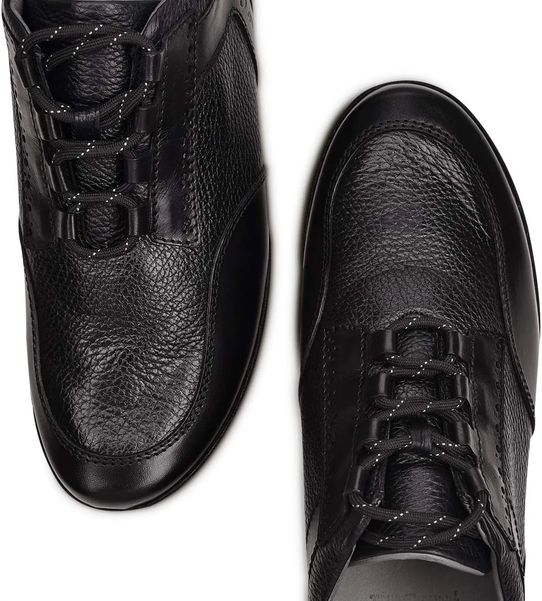 FRANCO CUADRA Men Shoes in Genuine Deer Leather Black