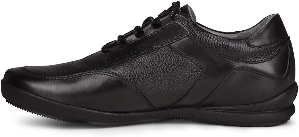 FRANCO CUADRA Men Shoes in Genuine Deer Leather Black
