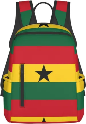 Ghana Flag backpack business travel anti theft durable backpack college daypacks for women & men